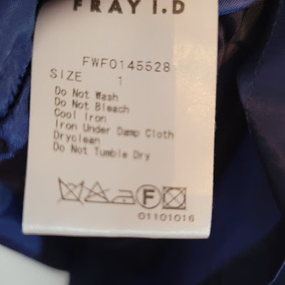 FRAY I.D. - Blue ruffle sleeve dress - size 1 - Picture 9 of 9